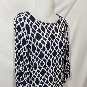 Navy & White Hourglass Lilly Dress Size XS